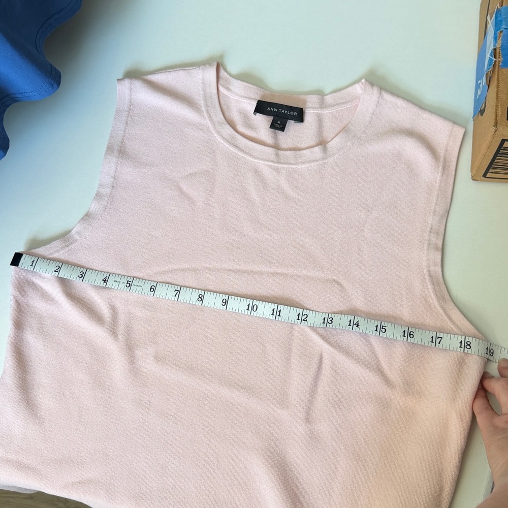 Ann Taylor Blush Pink Sleeveless Tank Top - Picture 12 of 12